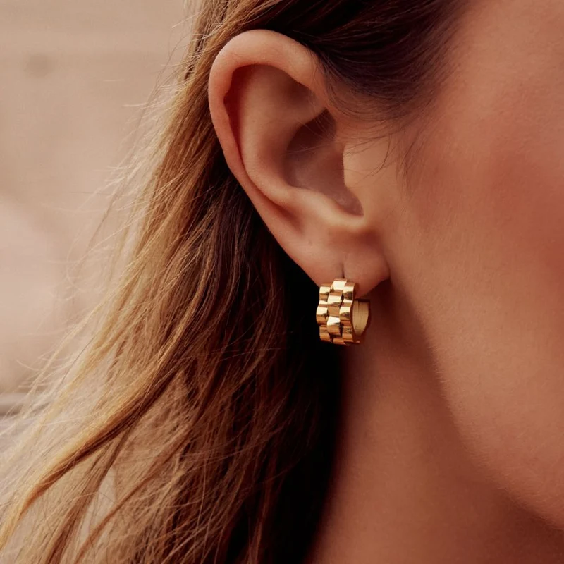 Wavelink Paradise Ohrringe 18K Vergoldet