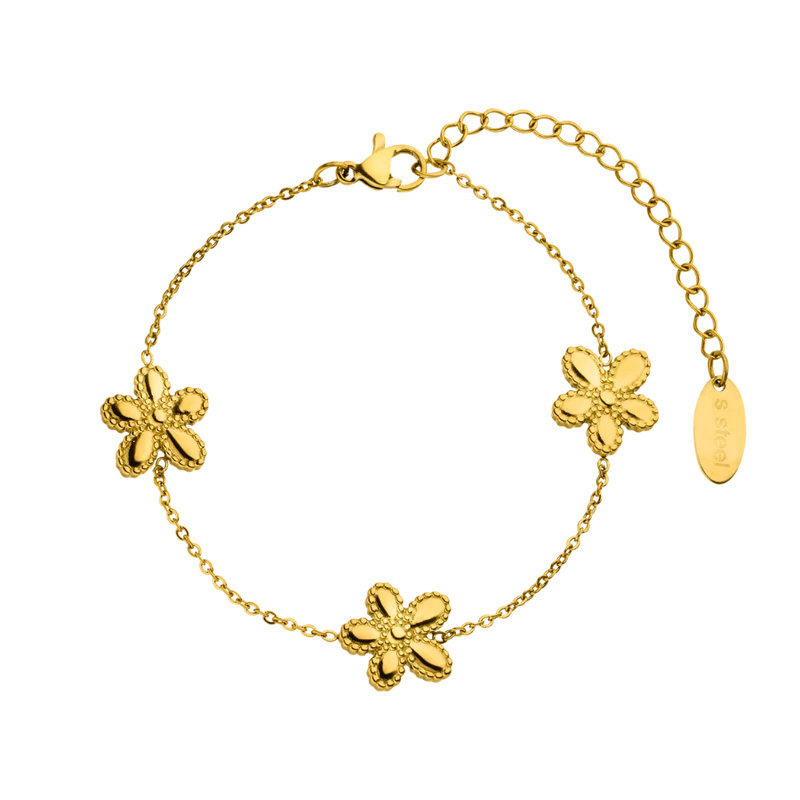 Sol Paradise Flower Armband 18K Vergoldet