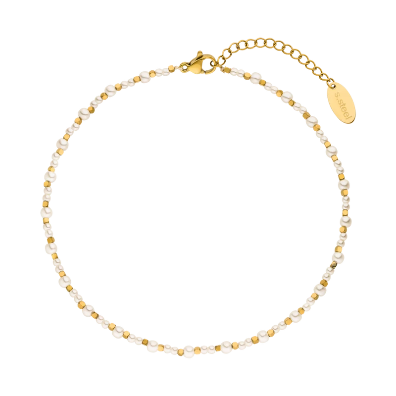Pearl Paradise Fußkette 14K Vergoldet