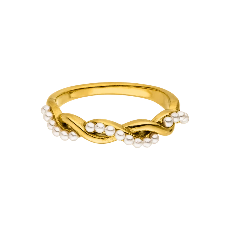 Paradise Pearl Ring 18K Vergoldet