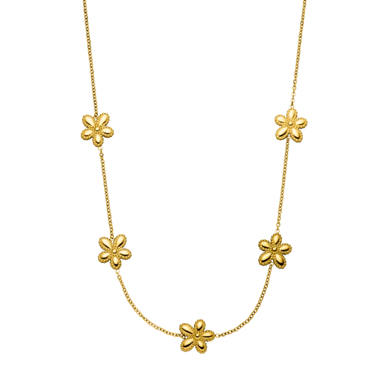Sol Paradise Flower Kette 18K Vergoldet