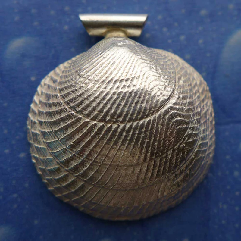 Muschelschmuck Silber Mond Anhänger m