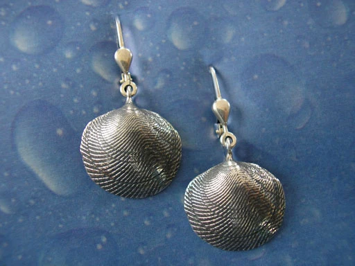 Muschelschmuck Ohrringe Mond Muschel