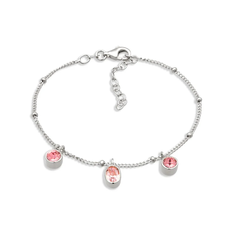 Kugel-Armband | Mit Kristallen von Swarovski® (Pink & Rose)