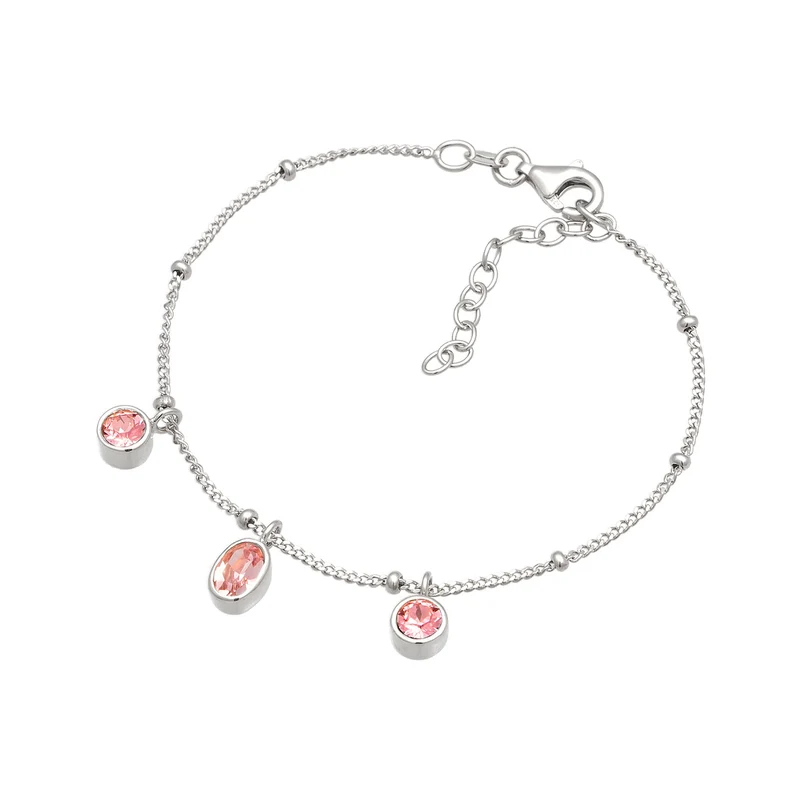 Kugel-Armband | Mit Kristallen von Swarovski® (Pink & Rose)