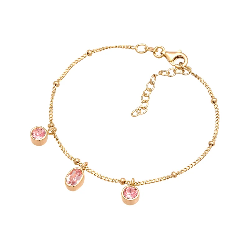 Kugel-Armband | Mit Kristallen von Swarovski® (Pink & Rose)