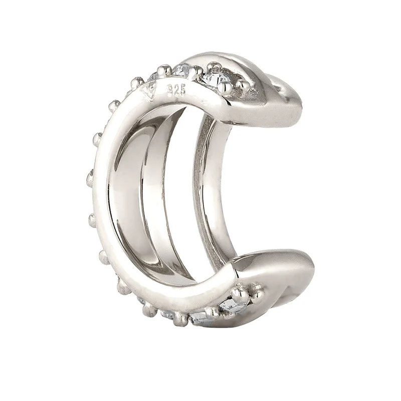 Earcuff | Mit Kristallen von Swarovski® (Weiß)