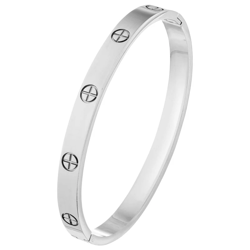 Crossed Arianna Armreif | 18K vergoldet