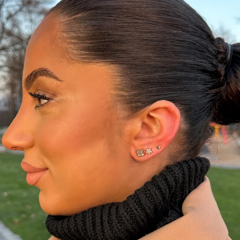 Flower Ohrstecker | 18K vergoldet