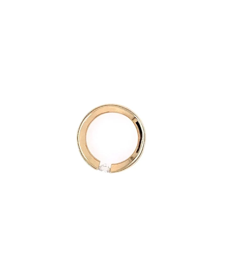 Spannring Gelbgold 585 mit Brillant