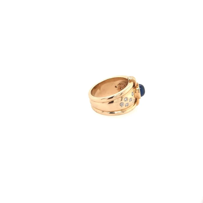 Ring Gelbgold 585 mit Saphir & Brillanten