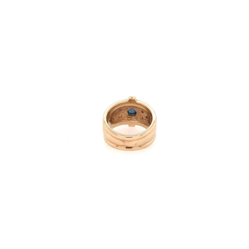 Ring Gelbgold 585 mit Saphir & Brillanten