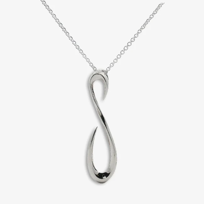 Silver Loop The Loop Chunky Necklace