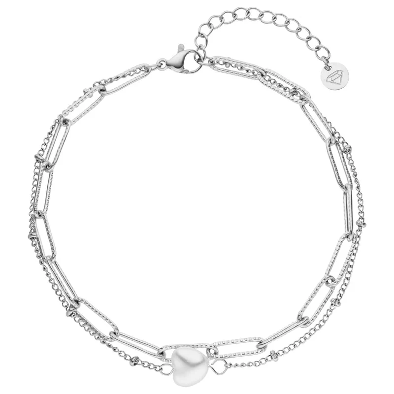 Pearl Link Fußkette | 18K vergoldet