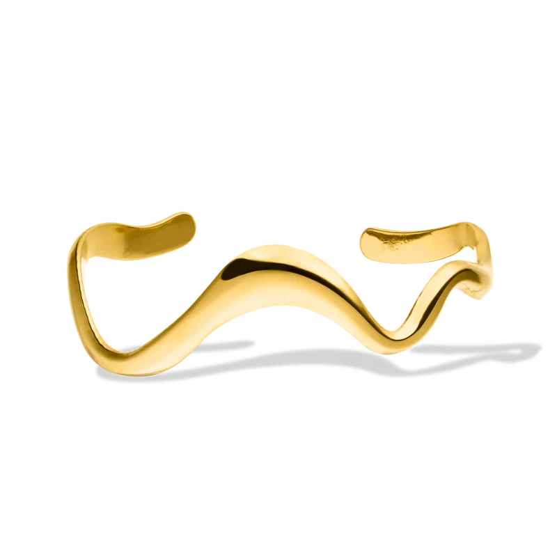 Melting Armreif 14K Vergoldet