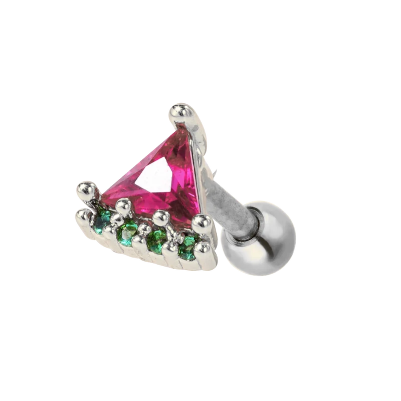 Watermelon Ohr Piercing 18K Vergoldet