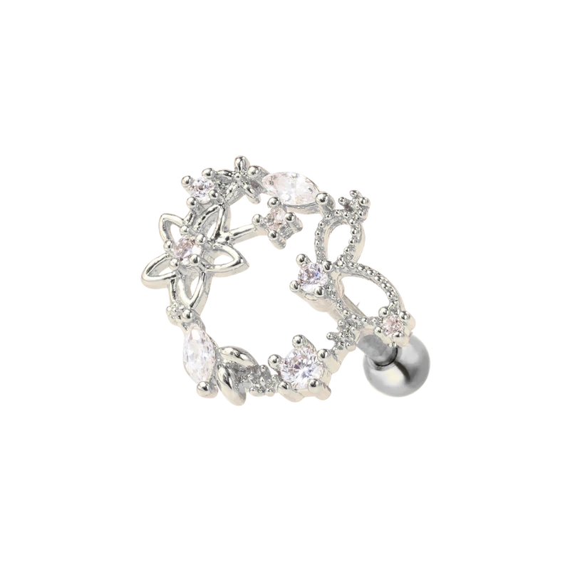 Pave Abbaddon Ohr Piercing 18K Vergoldet