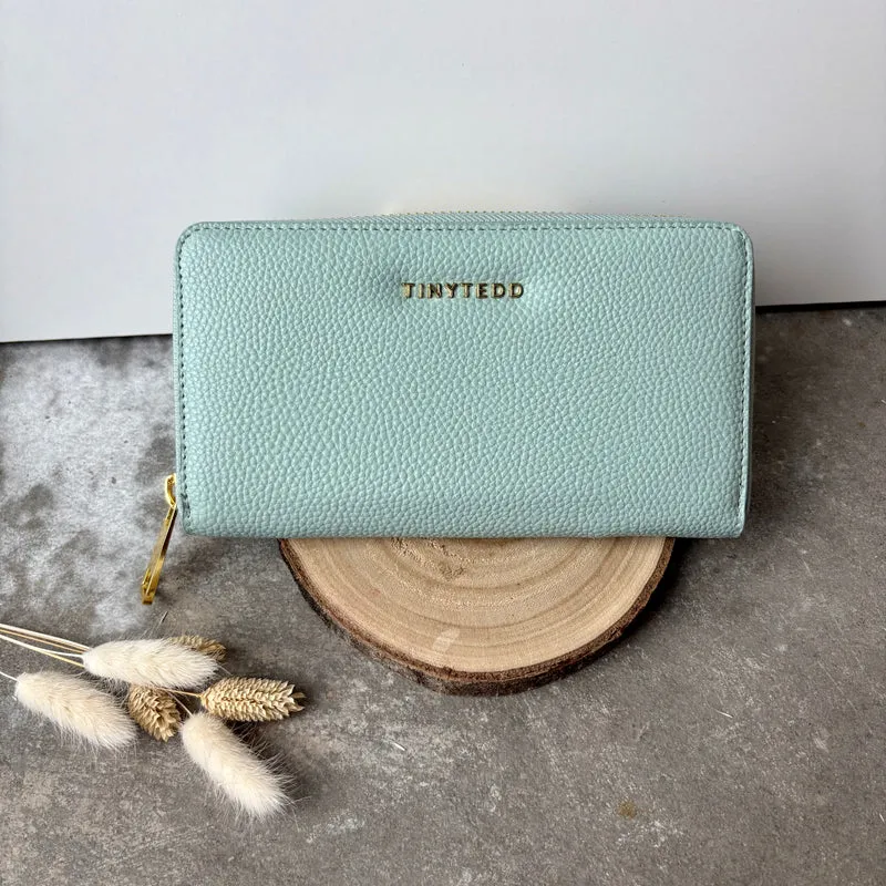 Ted Portemonnaie Big Zip - Rauchblau