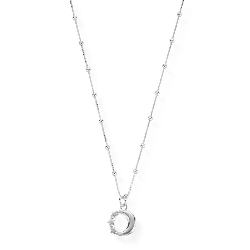 Bobble Chain Moon & Stars Necklace