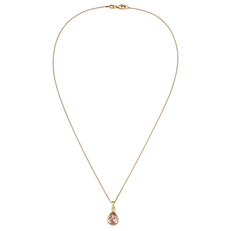 Halskette Tropfen | Mit Kristallen von Swarovski® (Rose)