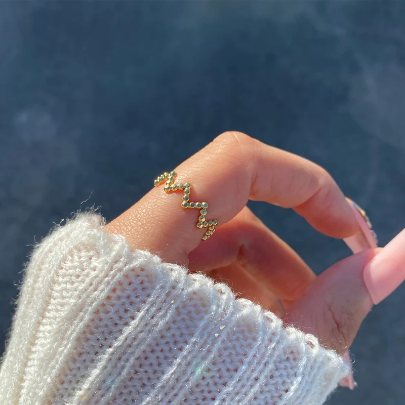 Zigzag Ring | 18K vergoldet