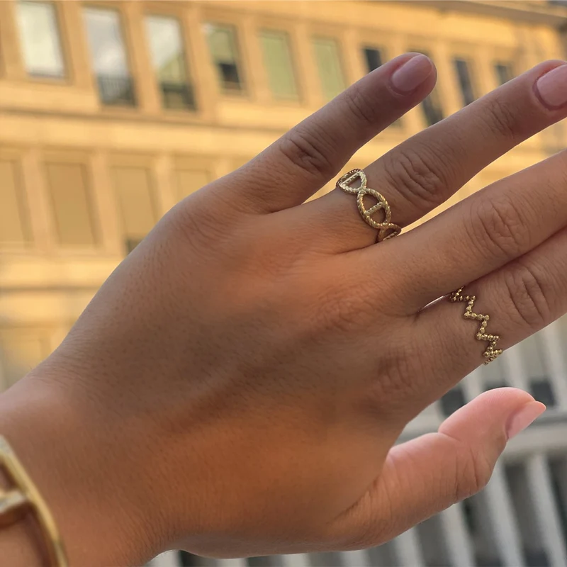 Zigzag Ring | 18K vergoldet