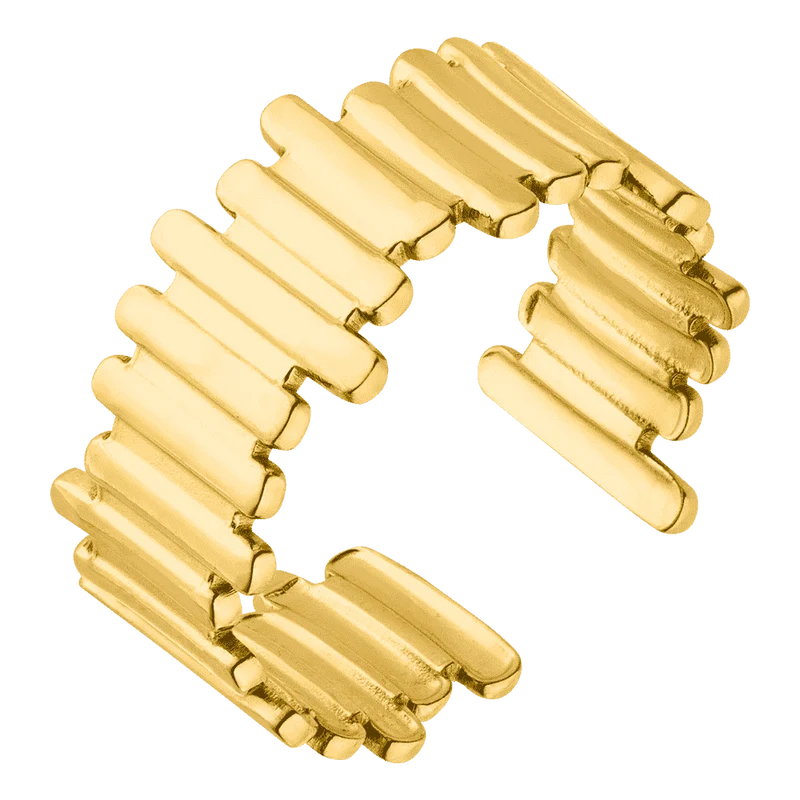 Shifted Ring | 14K vergoldet