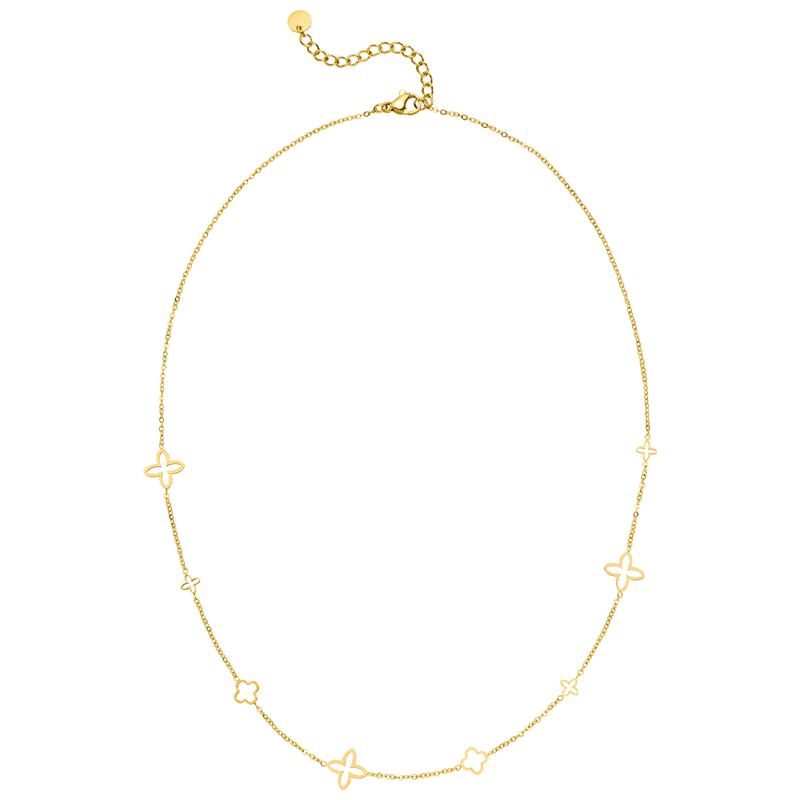 Fancy Clover Kette | 18K vergoldet