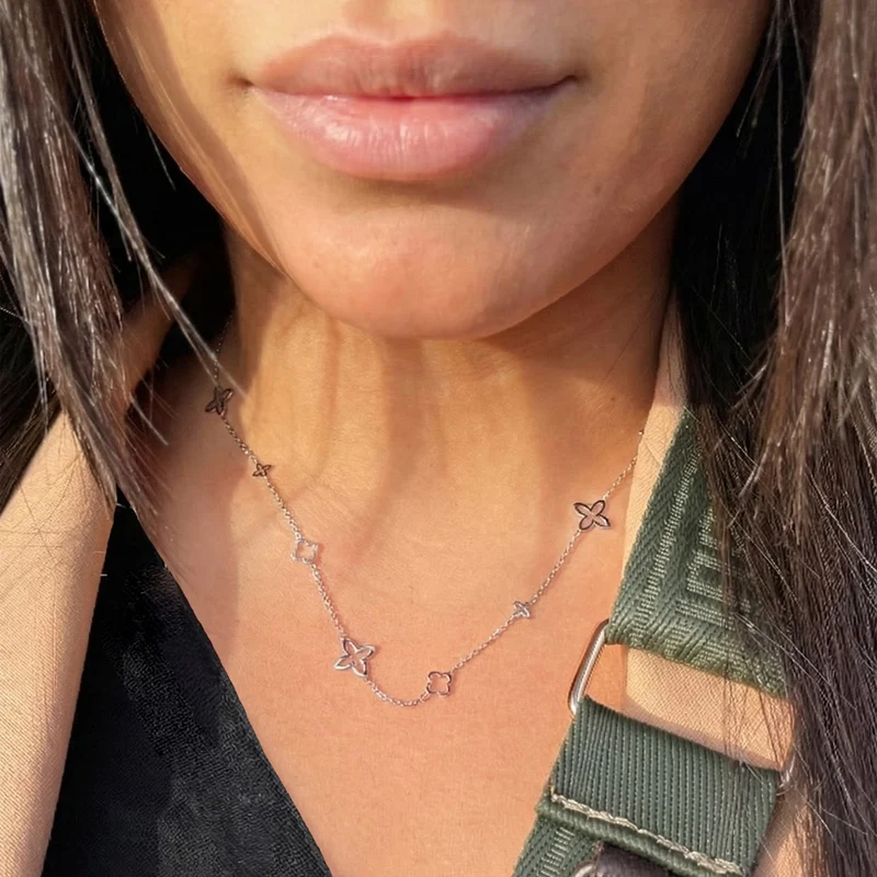 Fancy Clover Kette | 18K vergoldet
