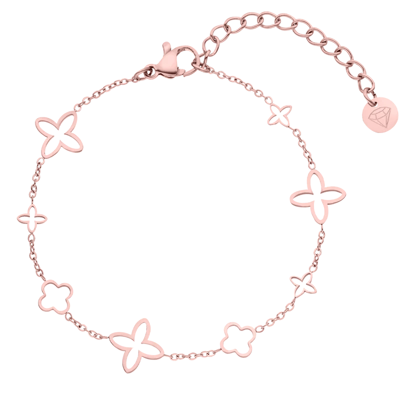 Fancy Clover Armband | 18K vergoldet