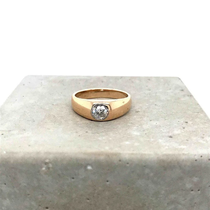 Solitaire Roségold 585 mit Diamant