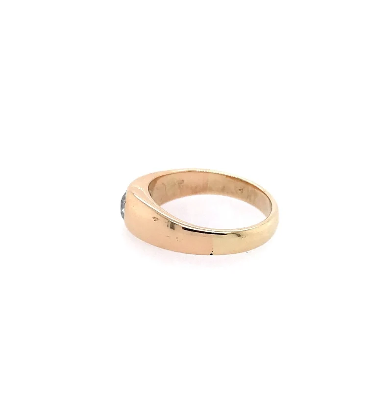 Solitaire Roségold 585 mit Diamant