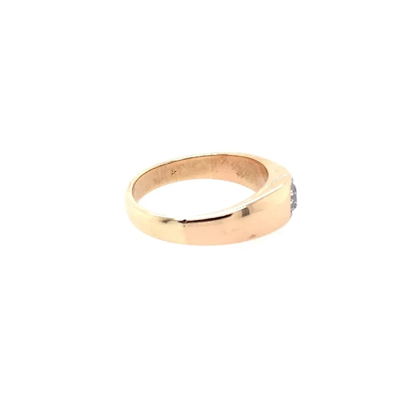 Solitaire Roségold 585 mit Diamant