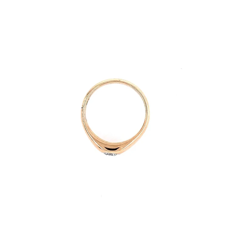 Solitaire Roségold 585 mit Diamant