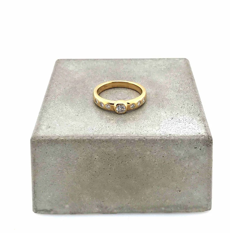 Ring Gelbgold 750 mit Brillanten