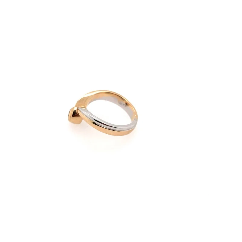 Ring Bicolor Gold 585 mit Brillant