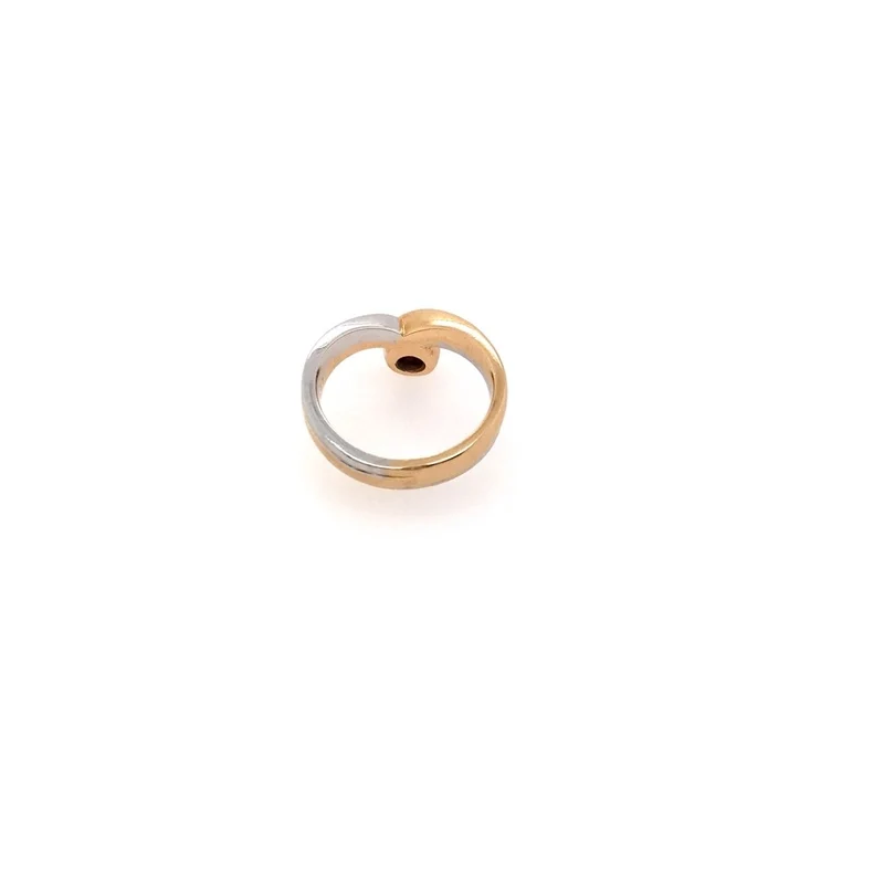 Ring Bicolor Gold 585 mit Brillant