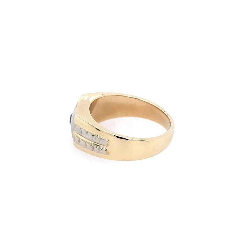 Ring Bicolor Gold 585 mit Brillant