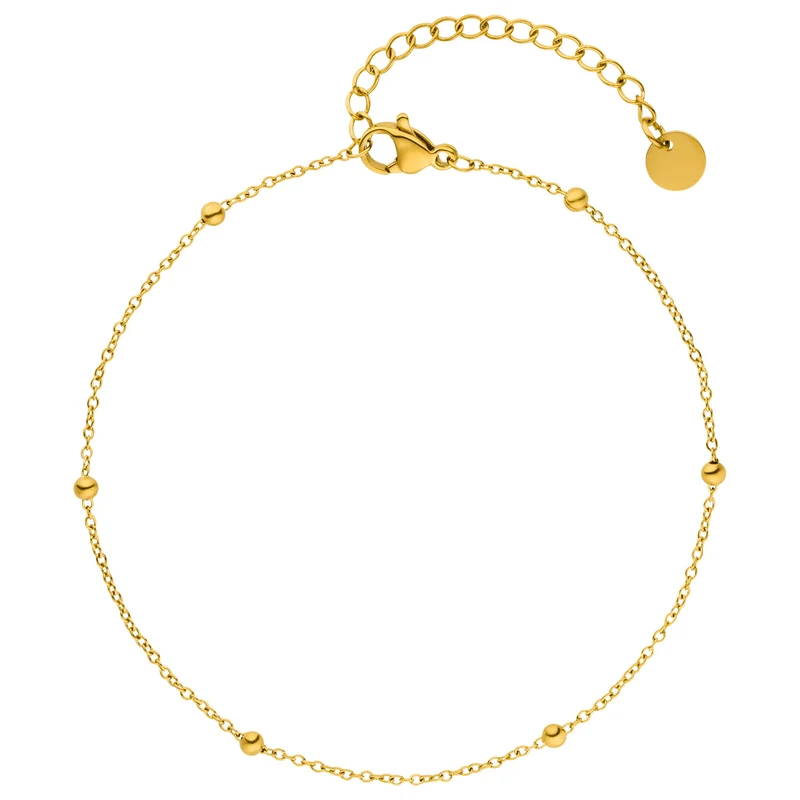 Beads Fußkette | 18K vergoldet