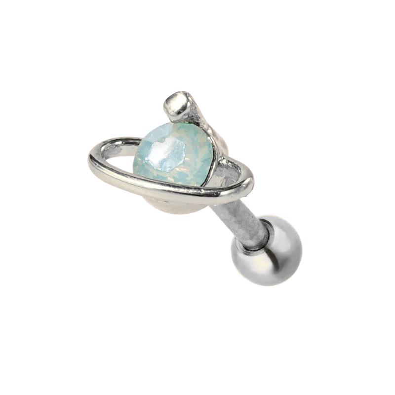 Planet HL Ohr Piercing 18K Vergoldet