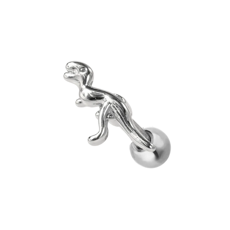 Simple Dinosaur Ohr Piercing 18K Vergoldet