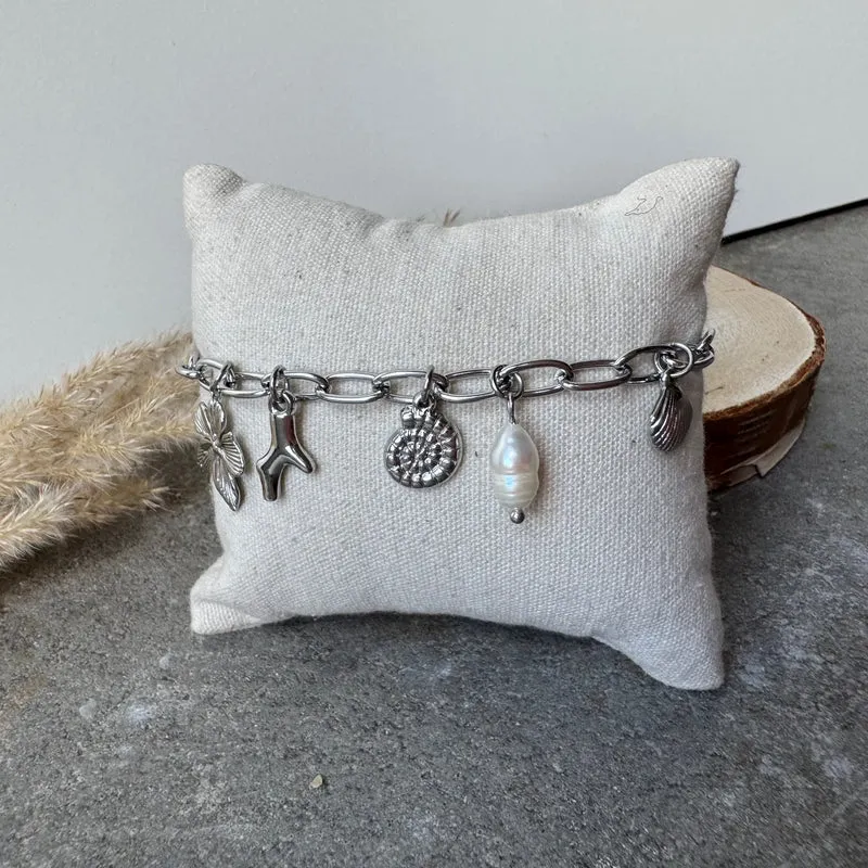 Ocean Flower Armband | Silber