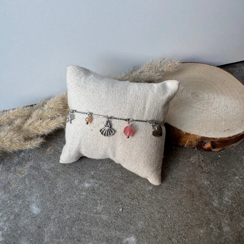 Bow & Beach Armband | Silber