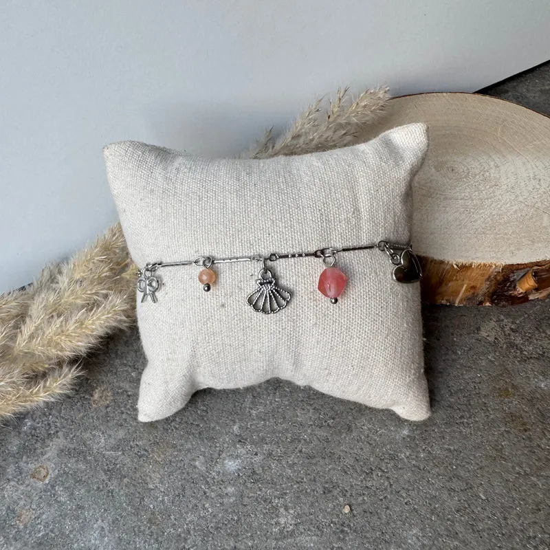 Bow & Beach Armband | Silber