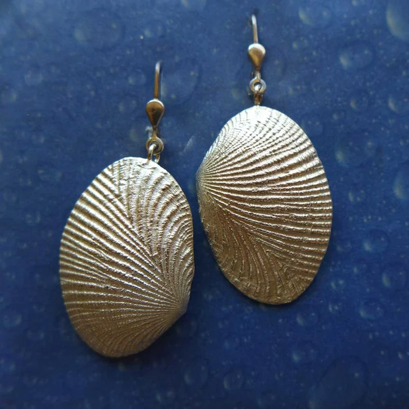 Muschel Ohrhänger Maritimer Schmuck Muster