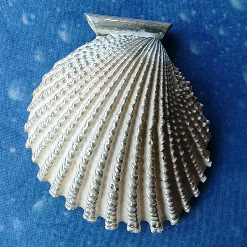 Muschel in Silber Anhänger mit toller Struktur