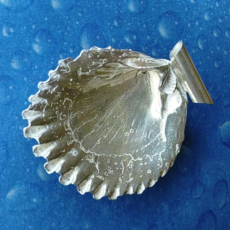 Muschel in Silber Anhänger mit toller Struktur