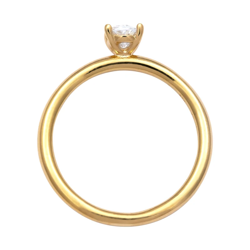 Solitär-Ring | Zirkonia (Weiß)