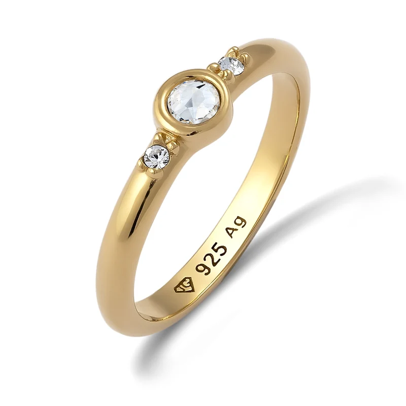 Solitär-Ring | Mit Kristallen von Swarovski® (Weiß)