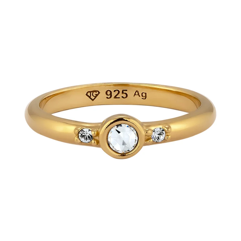 Solitär-Ring | Mit Kristallen von Swarovski® (Weiß)